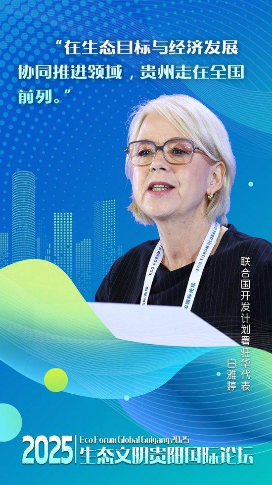 全球嘉宾点赞,中国贵州正点绿成“金”