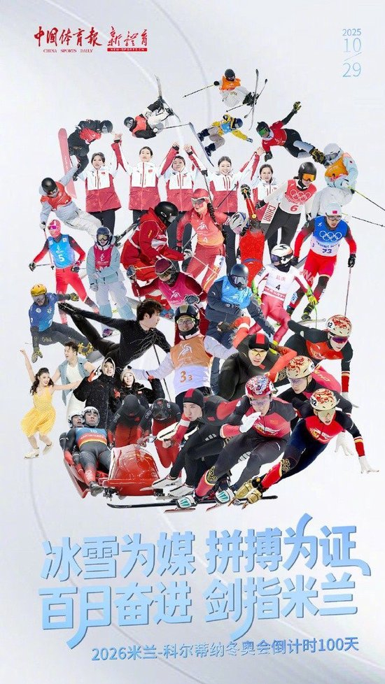 明年2月6日开幕,今天距离米兰冬奥会还有100天