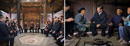 左图由新华社记者谢环驰拍摄;右图由新华社记者兰红光拍摄。