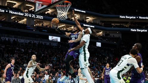 黄蜂轻取雄鹿 卡尔克布伦纳8中8砍17分9板3帽 字母哥缺阵