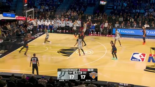 尼克斯末节15-3一波流胜马刺夺冠!布伦森25+8 文班替补18+6