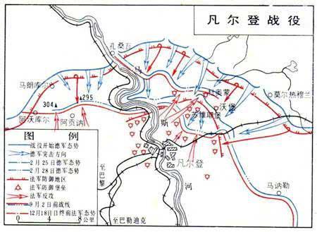 凡尔登战役示意图