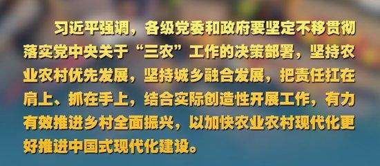 微视频｜如何做好“三农”工作？习近平作出重要指示