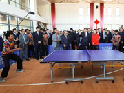 现场观看巴新国乒训练 习近平“体育外交”再添新故事