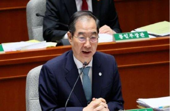 韩国国务总理 韩德洙 资料图片 图源:韩媒