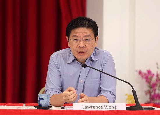 当地时间2022年4月16日,新加坡,新加坡总理李显龙宣布,现任财政部长黄循财将出任该国下一任总理。 澎湃影像 图
