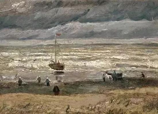 《斯海弗宁恩海滩》,梵·高