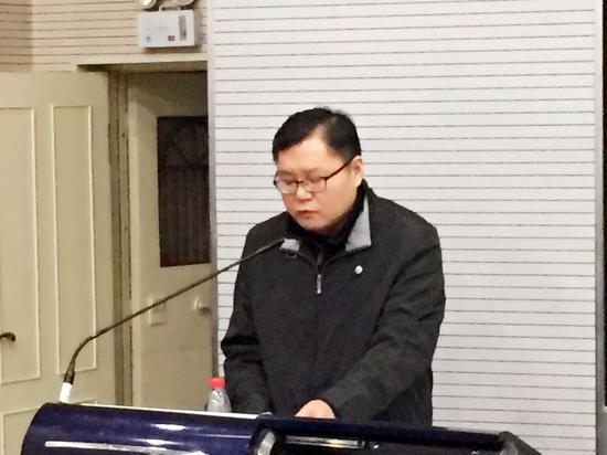 (首都师范大学历史学院院长刘屹发表讲话)