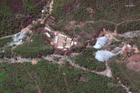 拆除前的朝鲜丰溪里核试验场
