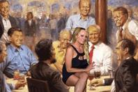 特朗普的油画被网友玩坏了