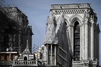 实拍修复中的法国巴黎圣母院