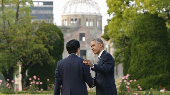 日媒称,安倍与奥巴马在广岛就访问珍珠港达成共识