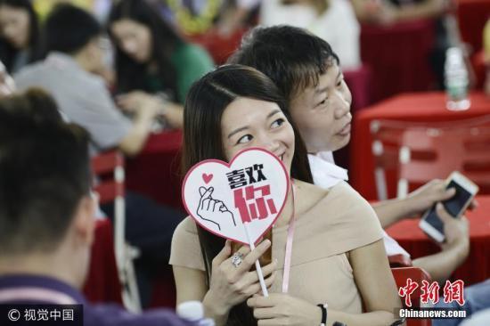 青年男女在相亲 资料图。 图片来源:视觉中国
