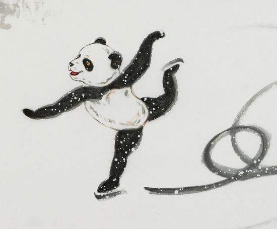 《冰雪国宝万里图》局部