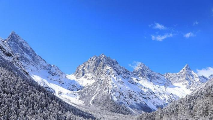 四川毕棚沟雪景美如仙境