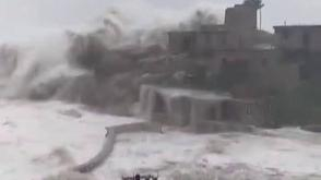 霞浦三沙镇沿海掀起巨浪