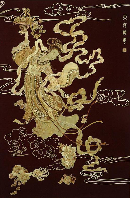 《天女散花》