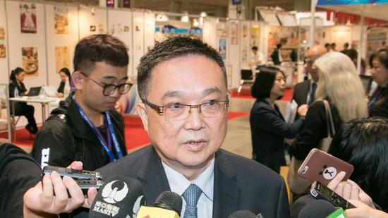 澳门贸促局原主席张祖荣接受采访