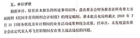 △ e农计划邓飞审计报告截图