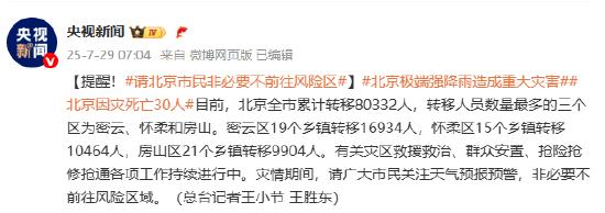 提醒!请北京市民非必要不前往风险区