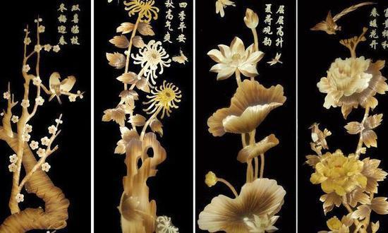 麦秆剪贴作品