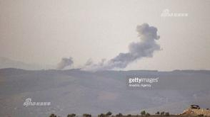 土空袭叙现场战机疯狂投弹硝烟弥漫