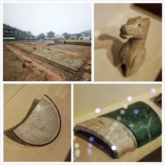 大上清宫遗址现场及出土文物