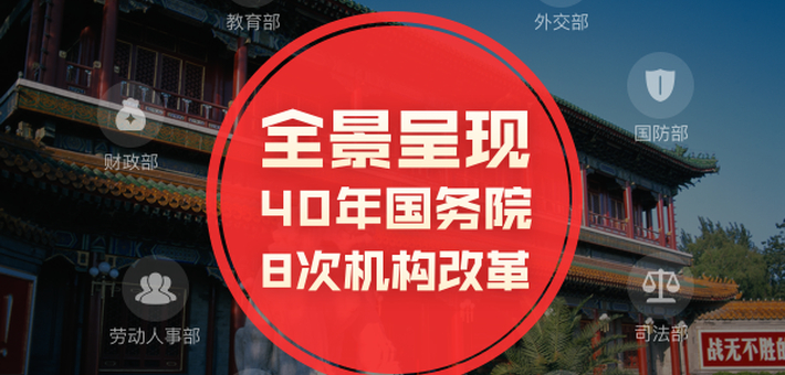 全景呈现40年国务院8次机构改革