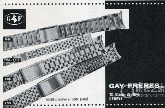 “GF”公司,在1998年被劳力士集团收购,在此之前,专为高端机械表制作表带