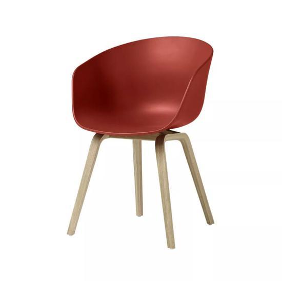 品牌:HAY /品名:Plastic & wood legs扶手椅