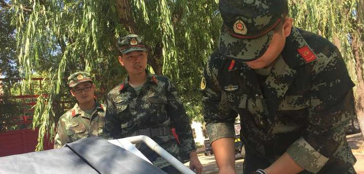 武警部队进驻寿光营里镇，即将展开援建