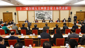 上海代表团审议全国人大工作报告