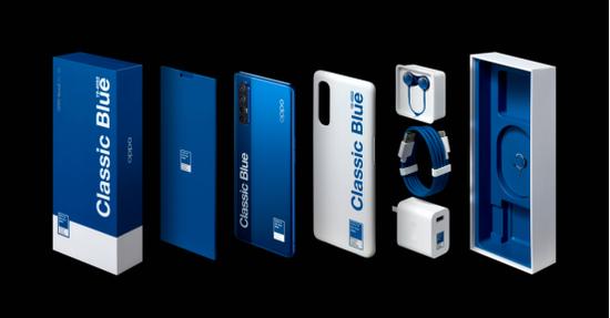 (配色:Reno3 Pro 5G - Pantone® 2020年度代表色 经典蓝 定制版)