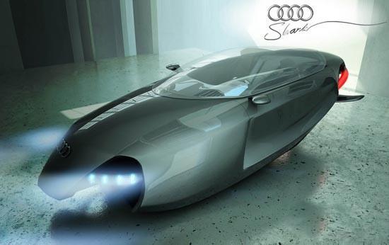 鲨鱼造型的奥迪未来概念车Audi Shark