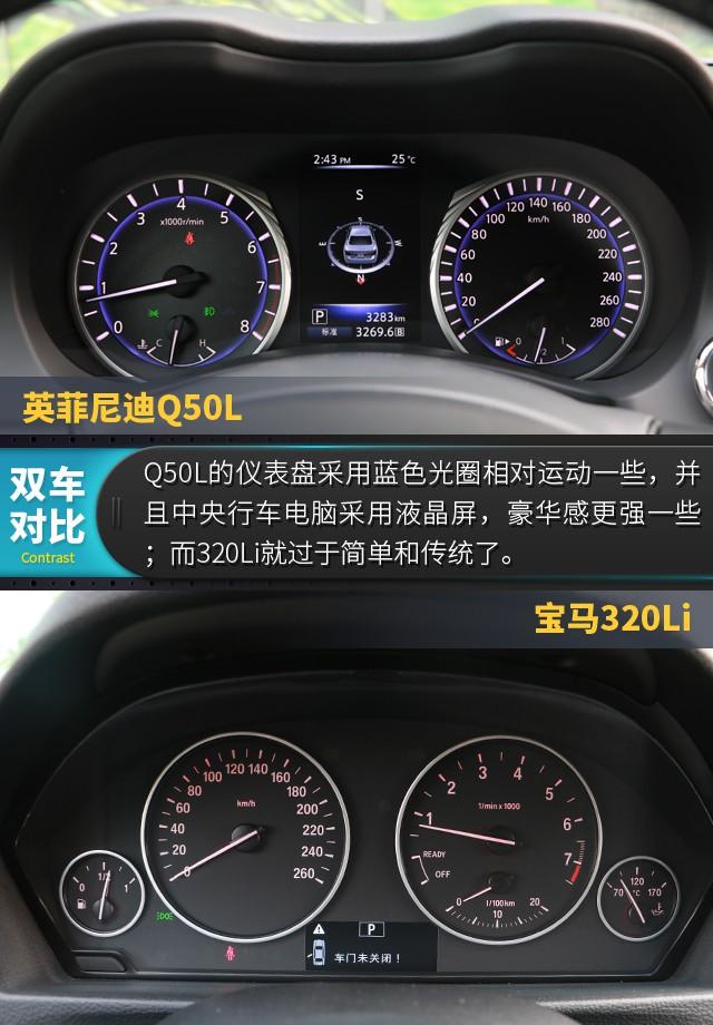 双方主力车型之间的对决 Q50L对比320Li