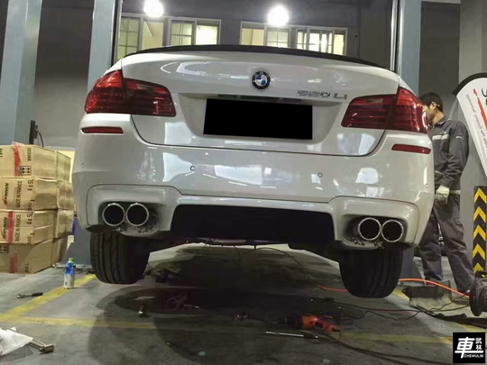 宝马520Li升级德国Repose尾段四出排气