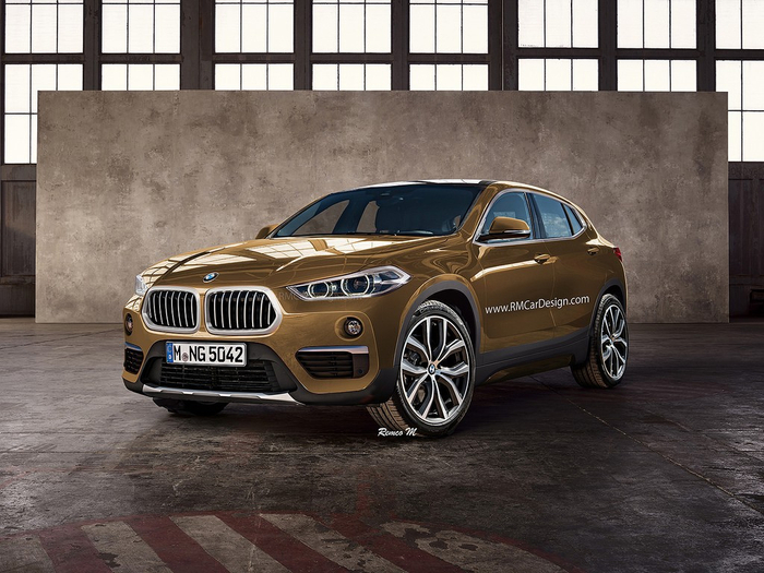 全新宝马X2渲染效果图曝光 延续概念车设计风格