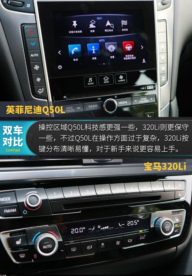 双方主力车型之间的对决 Q50L对比320Li