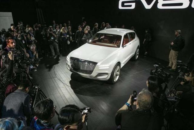 现代捷恩斯首款LSUV，GV80 Concept现身纽约车展