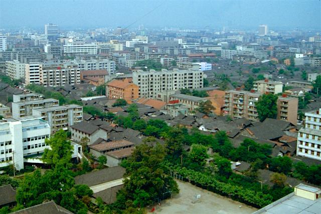 老照片：雄起 九十年代的成都街景