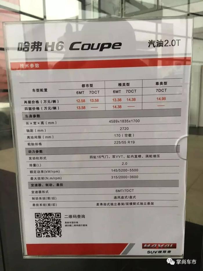 全新哈弗红标H6 Coupe到店 我帮你抢先试驾