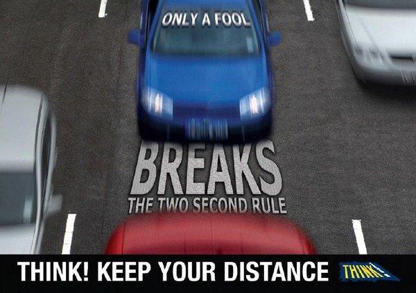 开车不懂“两秒距离”？难怪追尾车祸那么多！