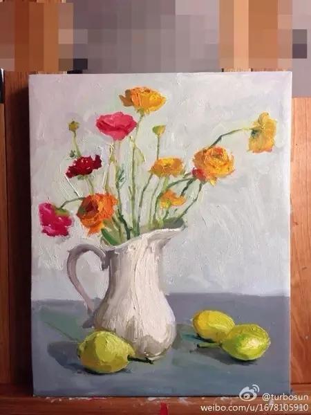 孙俪油画和孩子们的童趣画：才女名不虚传，画狗最像