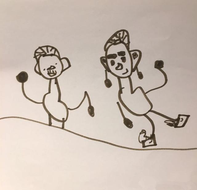 孙俪油画和孩子们的童趣画：才女名不虚传，画狗最像