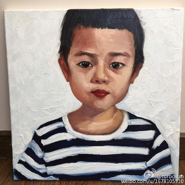 孙俪油画和孩子们的童趣画：才女名不虚传，画狗最像