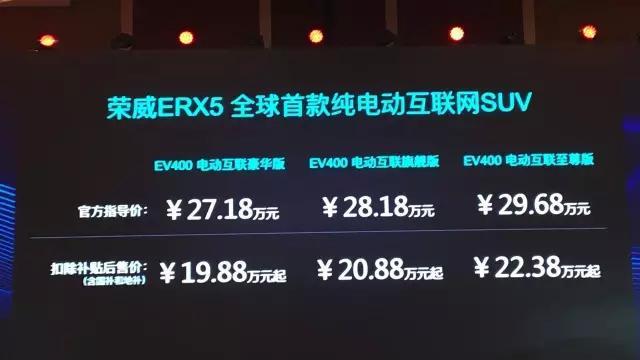 荣威RX5纯电版要成为中国版特斯拉！