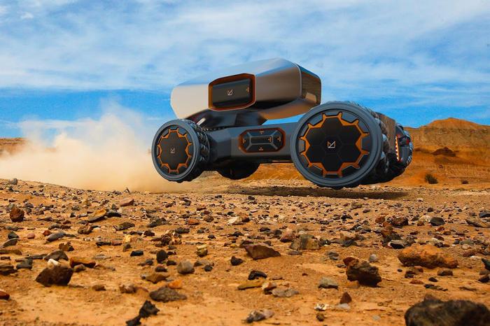 豪车也想征服外太空 兰博基尼设计火星车