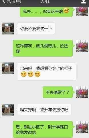 真实老婆出轨聊天记录(微信聊天截屏图片)