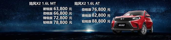 6.38万元到8.88万元，陆风X2重磅上市