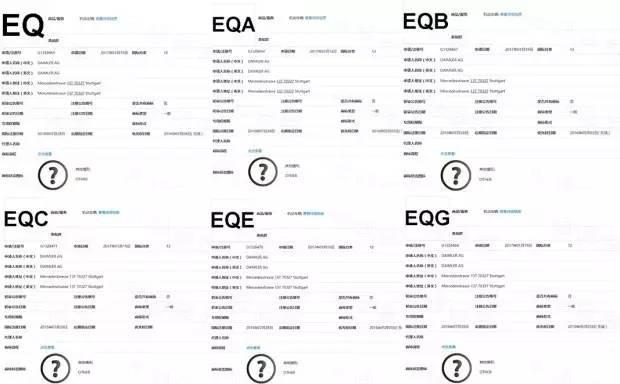 奔驰在华注册EQ全系商标 与奇瑞国内共享